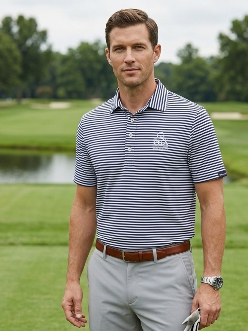 RLX Ralph Lauren 2017 PGA Championship Quail Hollow Golf Polo Shirt Mens XL Blue
